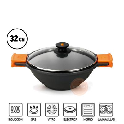 Bra-1562 Efficient Wok Cacerola Cóncava 32cm